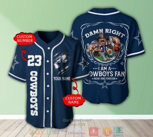 Personalized Dallas Cowboys Nfl I Am A Cowboys Fan Baseball Jersey Shirt - Hot Sale 2025