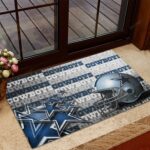 Dallas Cowboys Helmet Cowboys Foldable Doormat Indoor Outdoor Welcome