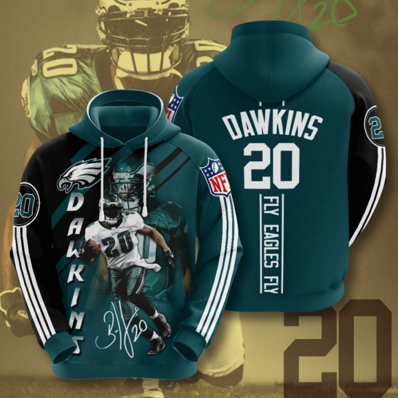 Brian Dawkins Philadelphia Eagles NFL 3D Printed Hoodie/Zipper Hoodie