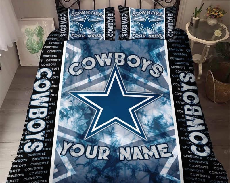 Dallas Cowboys Bedding Set Custom Name Dallas Cowboys Duvet Covers Cow