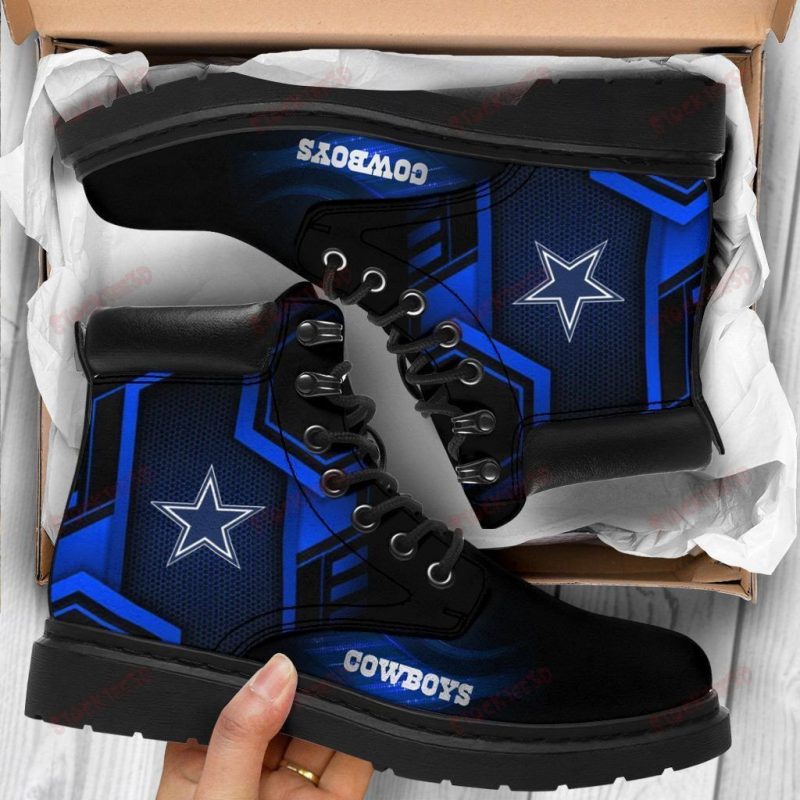 Dallas Cowboys Boots - Premium Shoes/ Premium Leather Boots - Gift For Sports Lovers 326