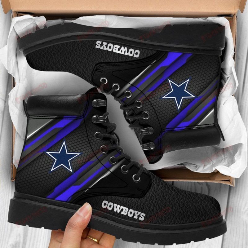 Dallas Cowboys Boots - Premium Shoes/ Premium Leather Boots - Gift For Sports Lovers 345