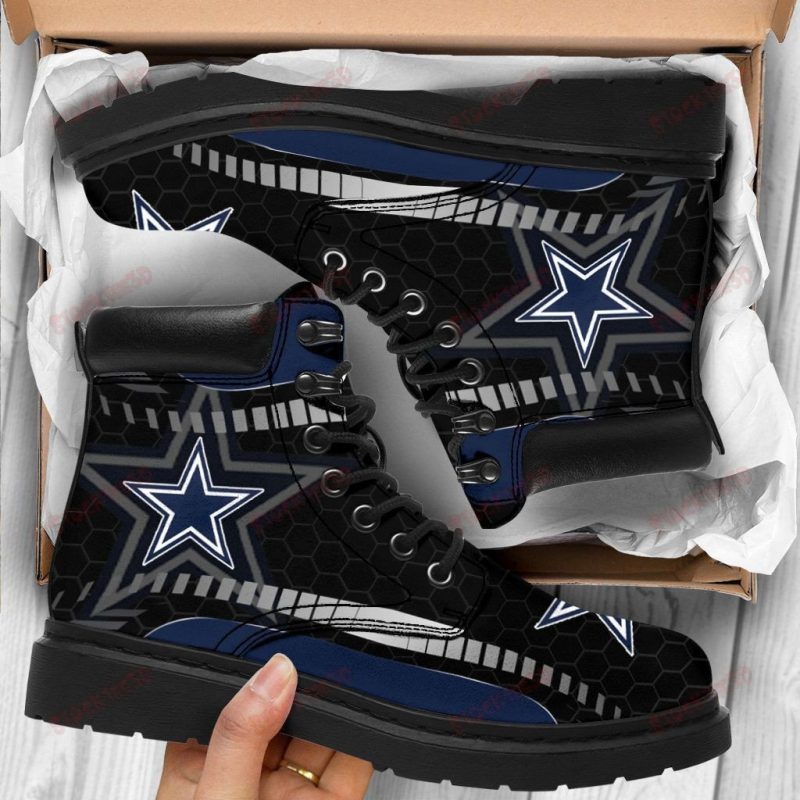 Dallas Cowboys Boots - Premium Shoes/ Premium Leather Boots - Gift For Sports Lovers 144