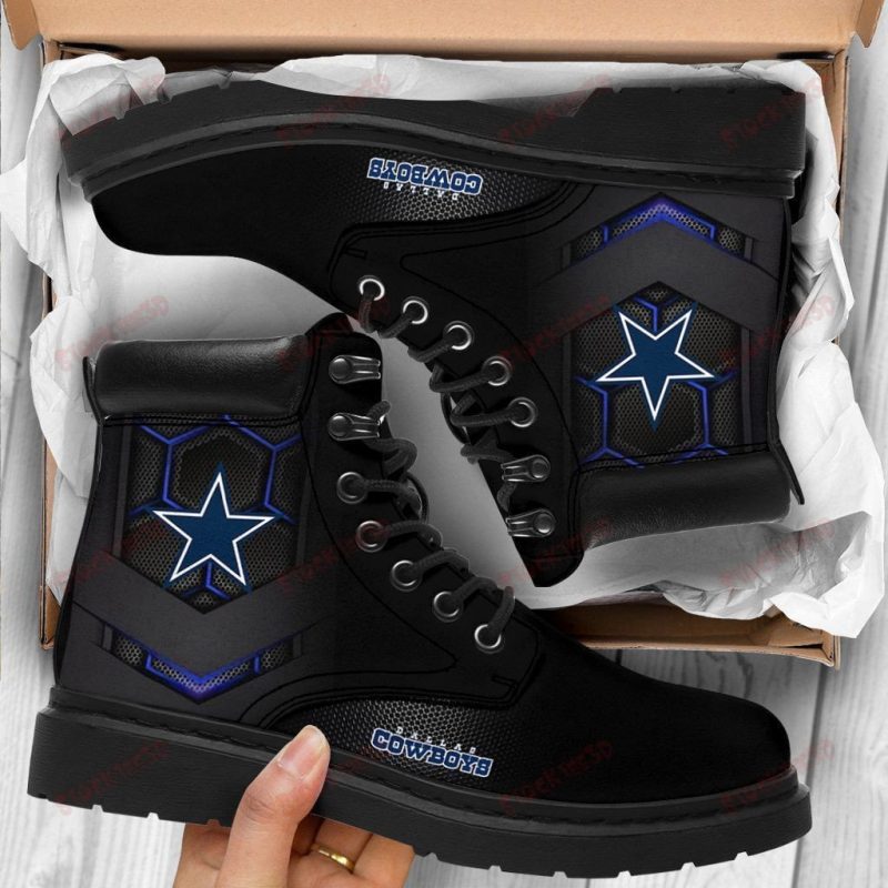 Dallas Cowboys Boots - Premium Shoes/ Premium Leather Boots - Gift For Sports Lovers 372