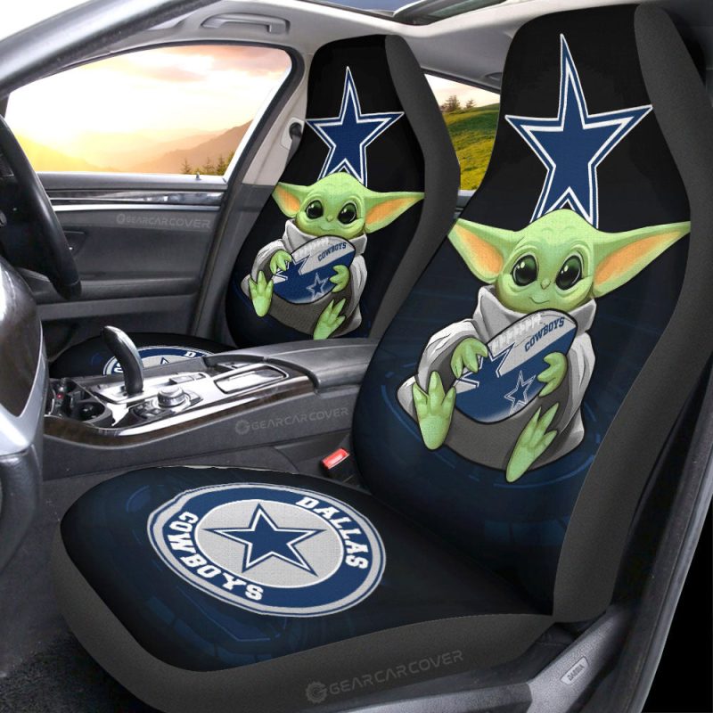 Dallas Cowboys Car Seat Covers Baby Yoda Car Accessories For Fan