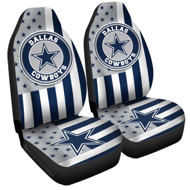 Dallas Cowboys Car Seat Covers Custom US Flag Style