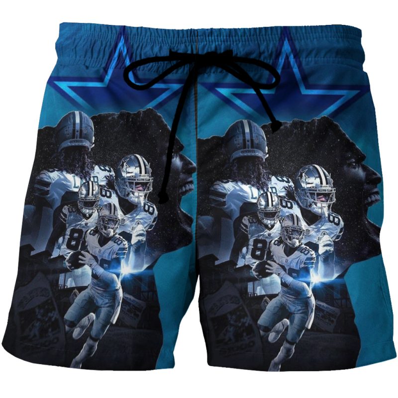 Dallas Cowboys Ceedee Lamb13 3D All Over Print Summer Beach Hawaiian Short