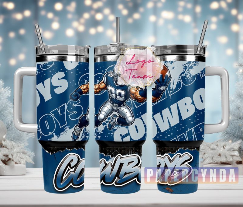 Dallas Cowboys Custom Stanley Cup 40 oz 30 oz Tumbler With Handle | StormMerch