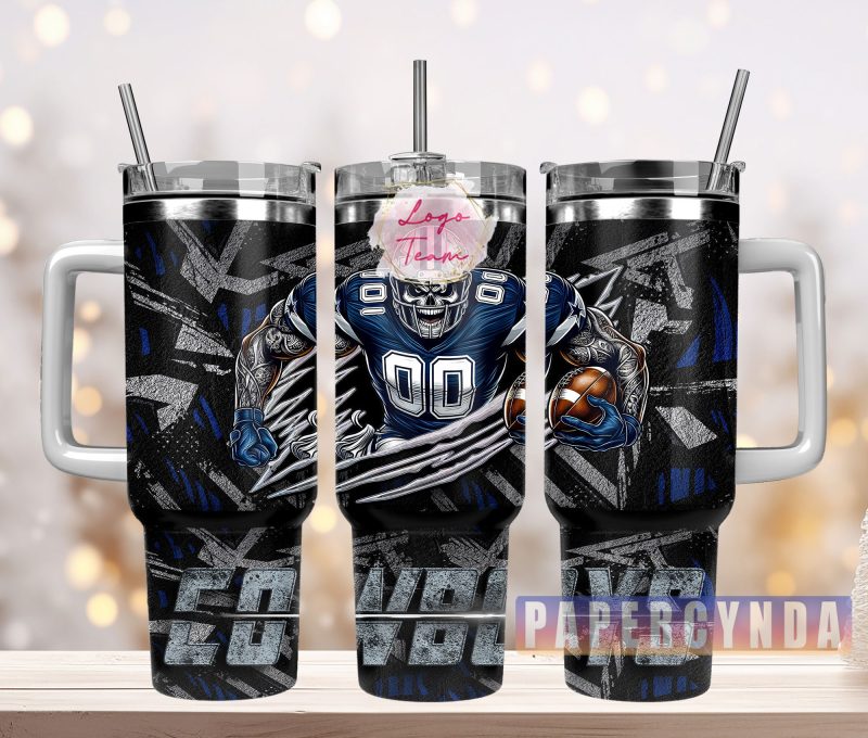 Dallas Cowboys Custom Stanley Cup 40 oz 30 oz Tumbler With Handle | StormMerch