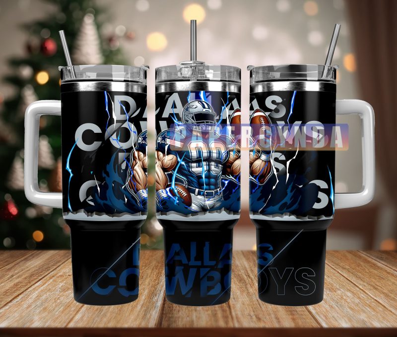 Dallas Cowboys Custom Stanley Cup 40 oz 30 oz Tumbler With Handle | StormMerch