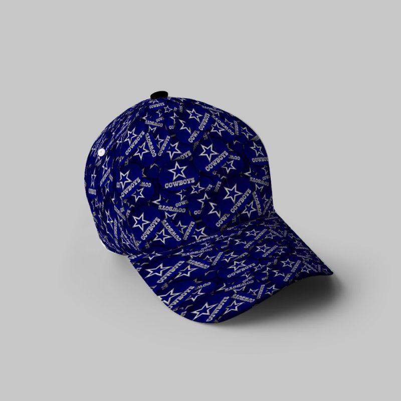 Dallas Cowboys Dallas Star Navy 3D Printing Baseball Cap Classic Hat - Potatoke