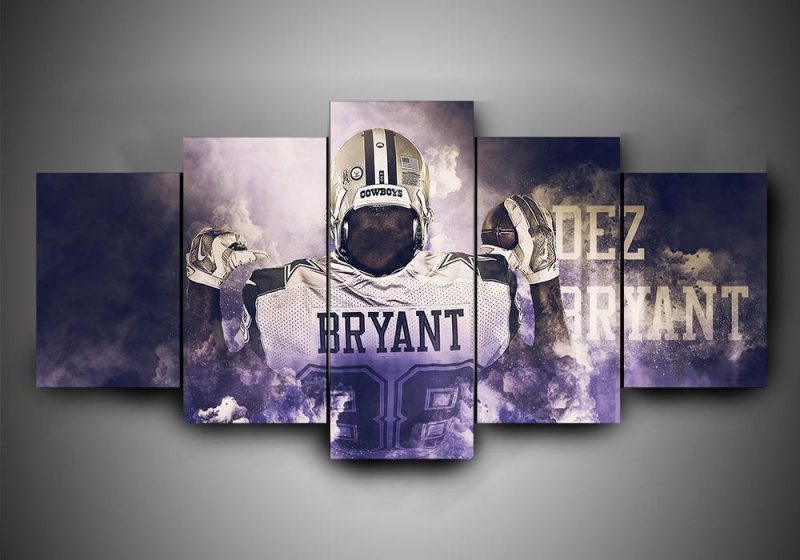 Dallas Cowboys - Dez Bryant - Sport 5 Panel Canvas Art Wall Decor