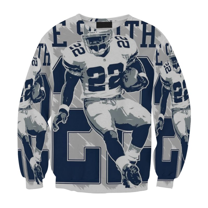 Dallas Cowboys E Smith Playing Gift For Fan 3D Full Printing Sweatshirt