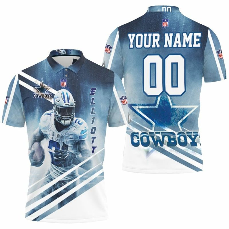 Dallas Cowboys Ezekiel Elliott 21 3D Personalized Polo Shirt Model A2508