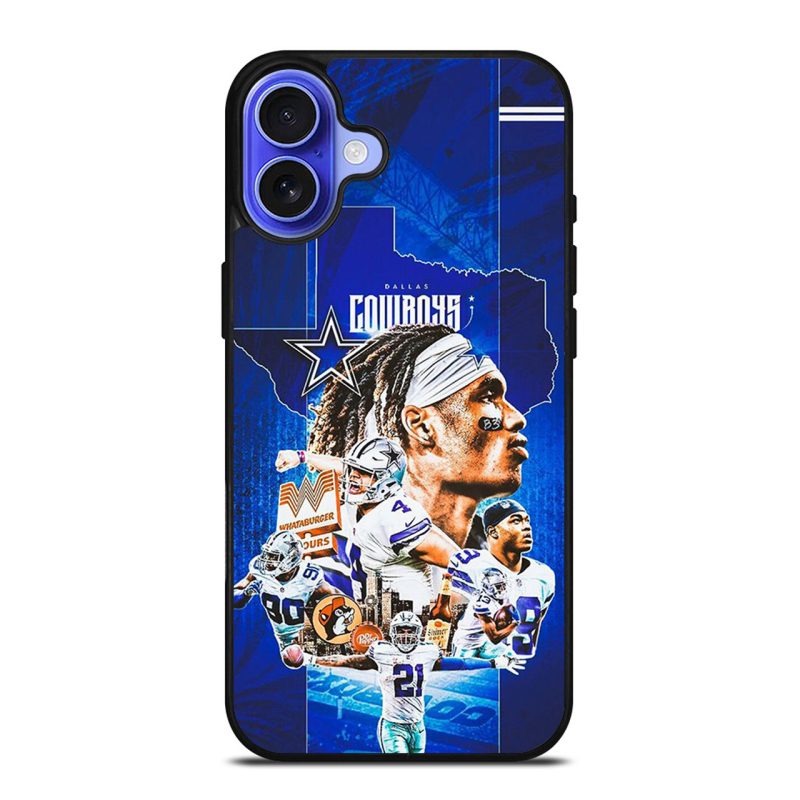 DALLAS COWBOYS FOOTBALL PLAYERS iPhone 16 Case Cover