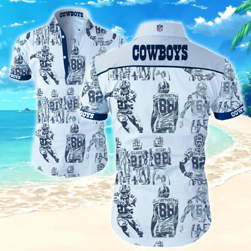 Dallas Cowboys Hawaiian Aloha Shirt Aloha Shirt Hawaiian Shorts Beach Short Sleeve - Potatoke