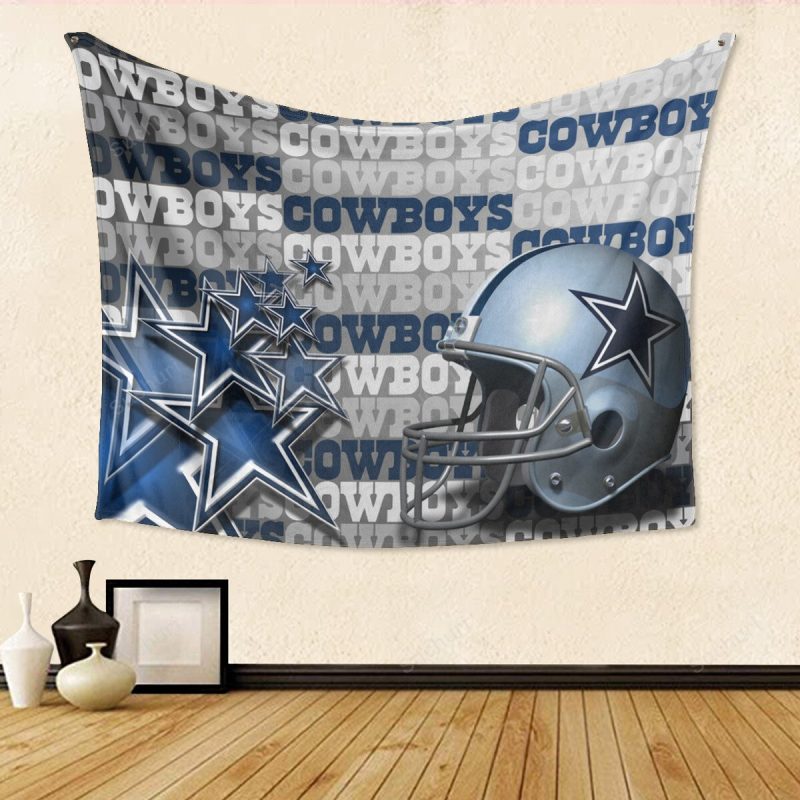 Dallas Cowboys Helmet Cowboys Gift For Fan 3D Full Printing Tapestry