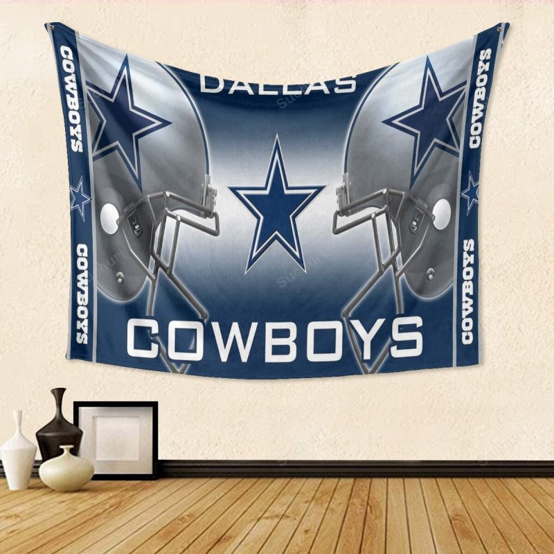 Dallas Cowboys Helmet Star Gift For Fan 3D Full Printing Tapestry