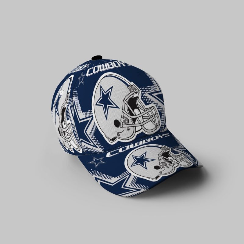 Dallas Cowboys Helmet Star Navy1 3D Printing Baseball Cap Classic Hat - Potatoke