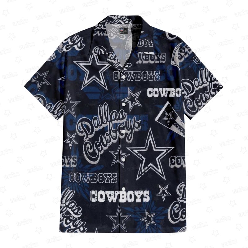 Dallas Cowboys Lone Star Breeze Hawaiian Shirt - TeeAloha