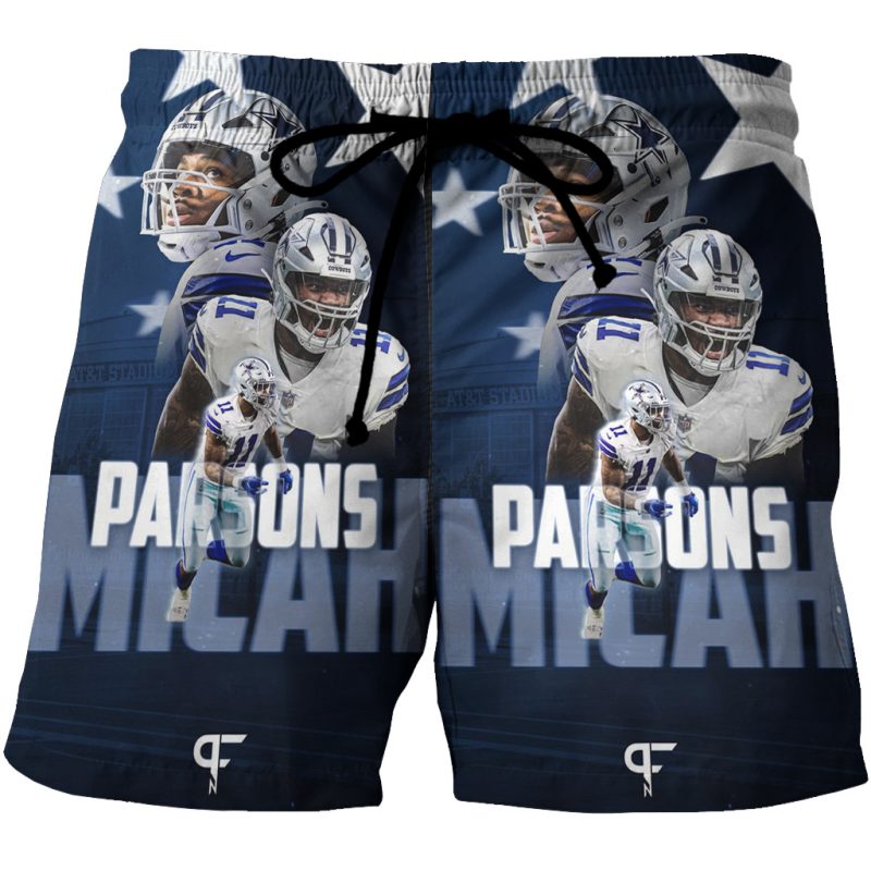 Dallas Cowboys Micah Parsons1 3D All Over Print Summer Beach Hawaiian Short