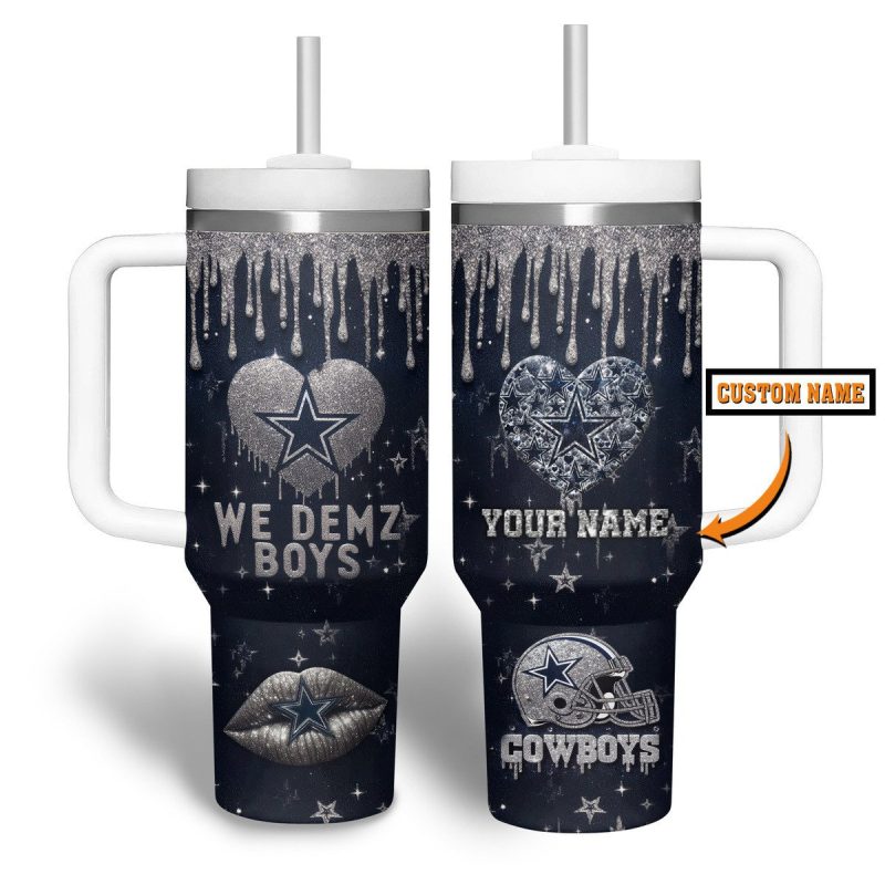 Dallas Cowboys NFL Custom Stanley Cup 40 oz 30 oz Tumbler With Handle | StormMerch