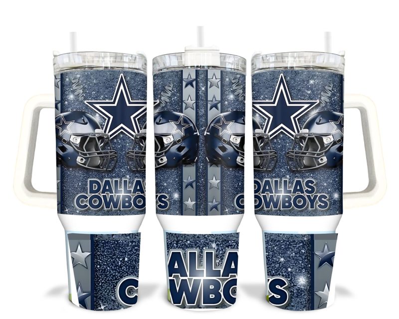 Dallas Cowboys NFL Custom Stanley Cup 40 oz 30 oz Tumbler With Handle | StormMerch