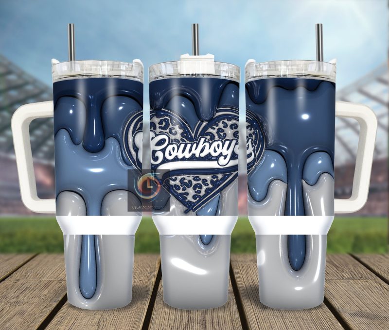 Dallas Cowboys NFL Custom Stanley Cup 40 oz 30 oz Tumbler With Handle | StormMerch