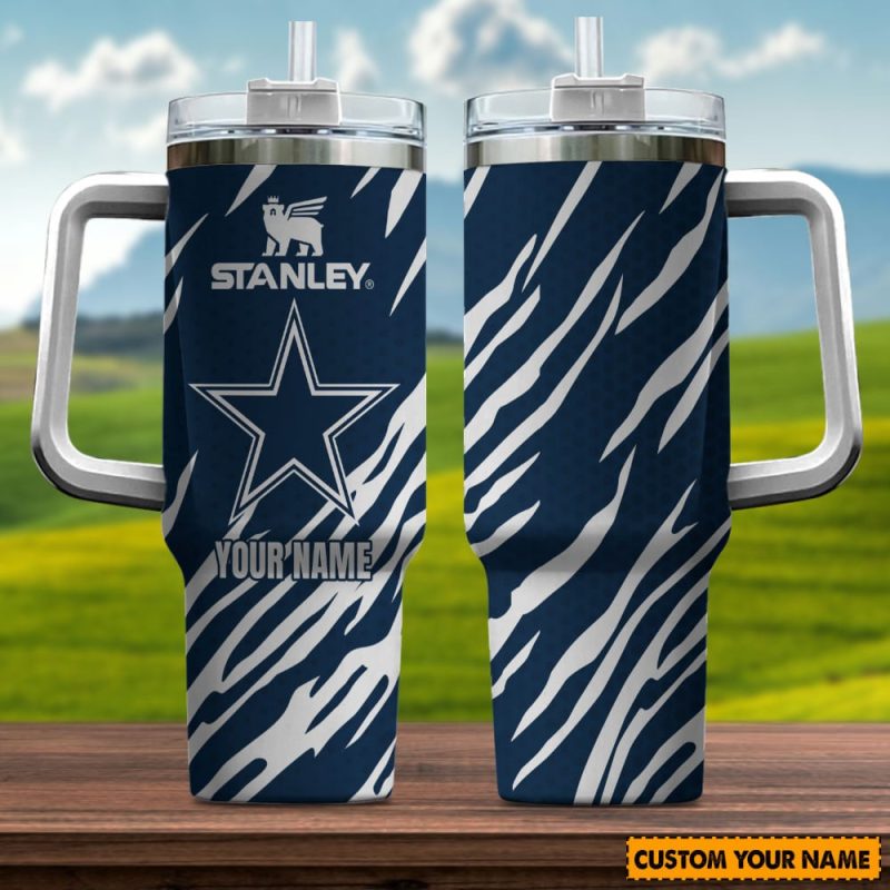 Dallas Cowboys NFL Custom Stanley Cup 40 oz 30 oz Tumbler With Handle | StormMerch