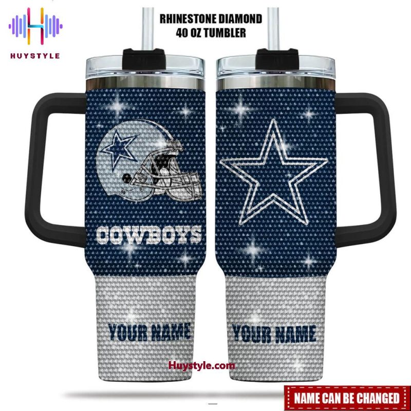 Dallas Cowboys NFL Custom Stanley Cup 40 oz 30 oz Tumbler With Handle | StormMerch