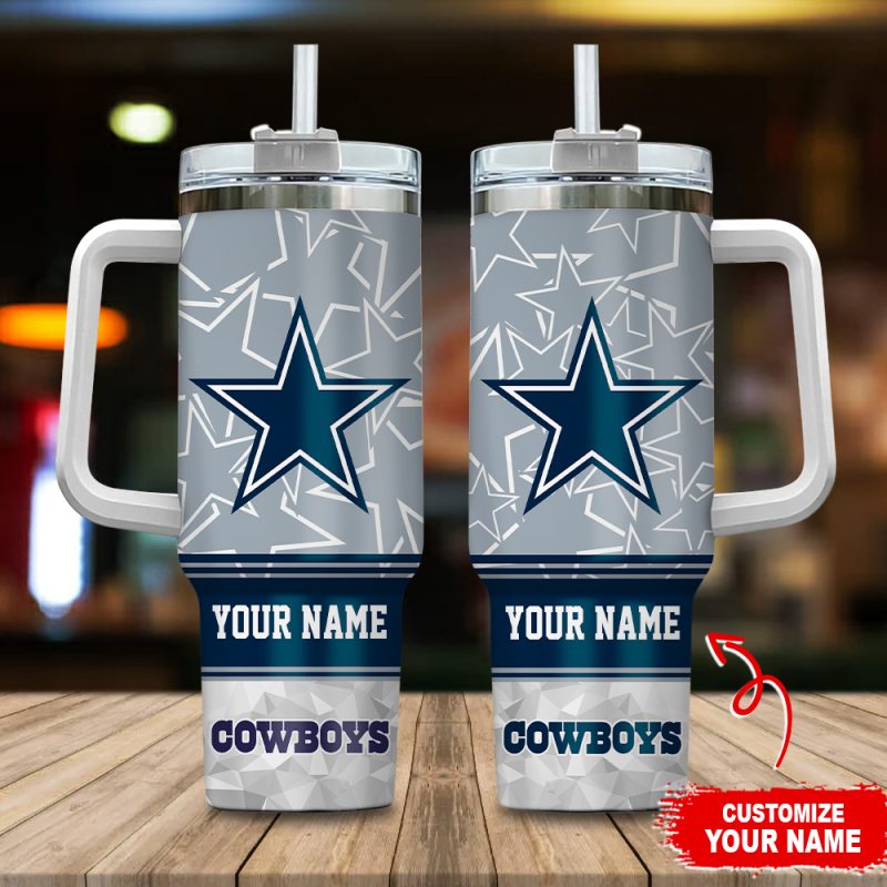 Dallas Cowboys NFL Custom Stanley Cup 40 oz 30 oz Tumbler With Handle | StormMerch