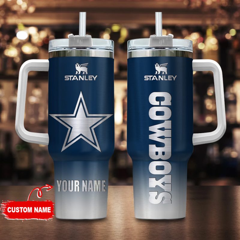 Dallas Cowboys NFL Custom Stanley Cup 40 oz 30 oz Tumbler With Handle | StormMerch