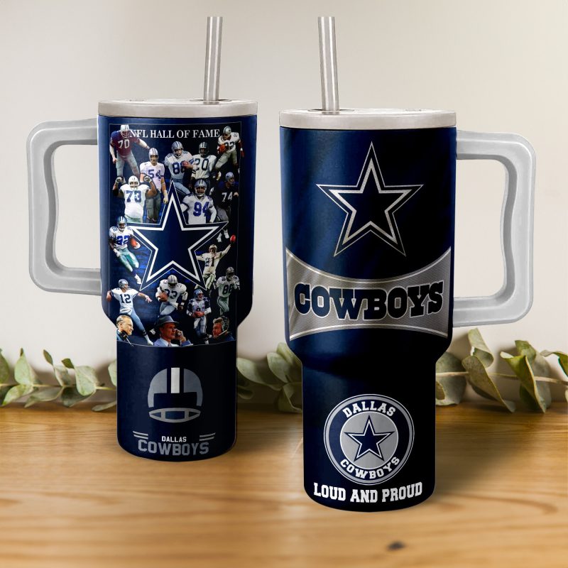 Dallas Cowboys NFL Custom Stanley Cup 40 oz 30 oz Tumbler With Handle | StormMerch