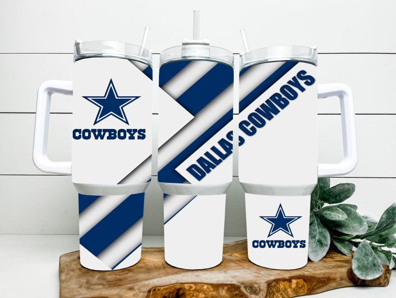 Dallas Cowboys NFL Custom Stanley Cup 40 oz 30 oz Tumbler With Handle | StormMerch