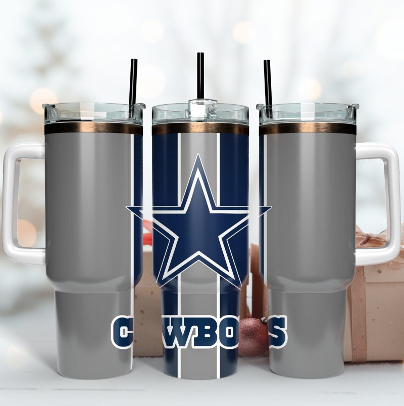 Dallas Cowboys NFL Custom Stanley Cup 40 oz 30 oz Tumbler With Handle | StormMerch