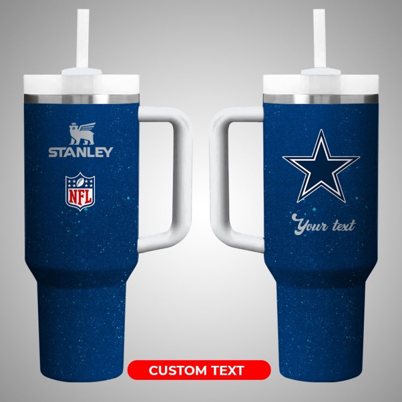 Dallas Cowboys NFL Custom Stanley Cup 40 oz 30 oz Tumbler With Handle | StormMerch