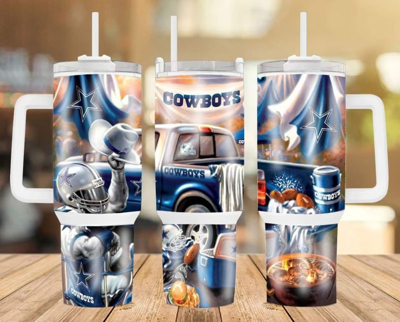 Dallas Cowboys NFL Custom Stanley Cup 40 oz 30 oz Tumbler With Handle | StormMerch