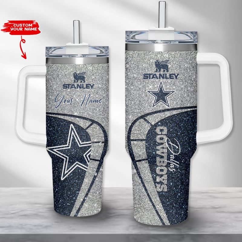 Dallas Cowboys NFL Custom Stanley Cup 40 oz 30 oz Tumbler With Handle | StormMerch