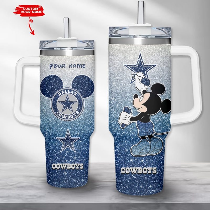 Dallas Cowboys NFL Custom Stanley Cup 40 oz 30 oz Tumbler With Handle | StormMerch