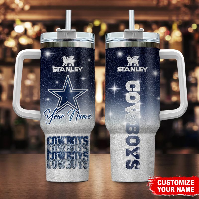 Dallas Cowboys NFL Custom Stanley Cup 40 oz 30 oz Tumbler With Handle | StormMerch