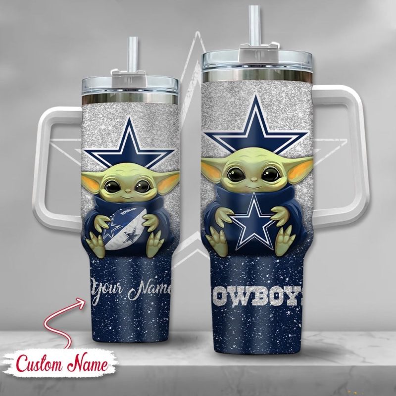 Dallas Cowboys NFL Custom Stanley Cup 40 oz 30 oz Tumbler With Handle | StormMerch