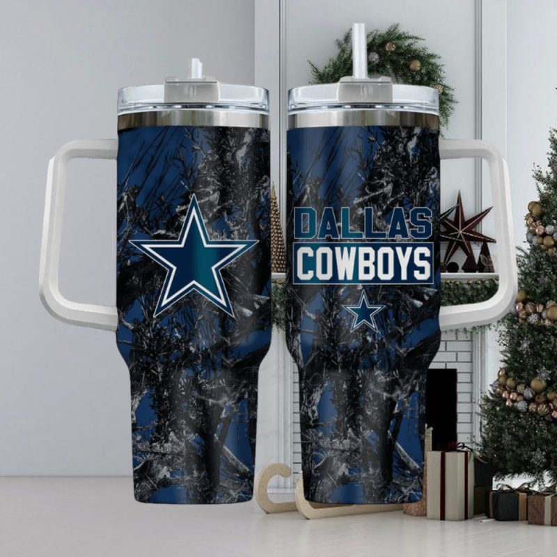 Dallas Cowboys NFL Custom Stanley Cup 40 oz 30 oz Tumbler With Handle | StormMerch