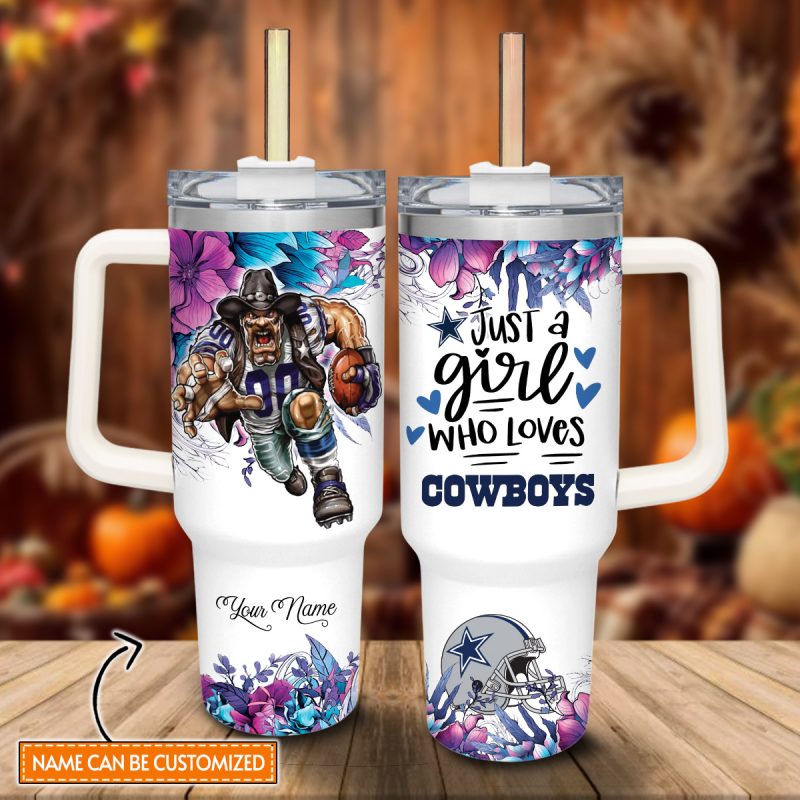 Dallas Cowboys NFL Custom Stanley Cup 40 oz 30 oz Tumbler With Handle | StormMerch