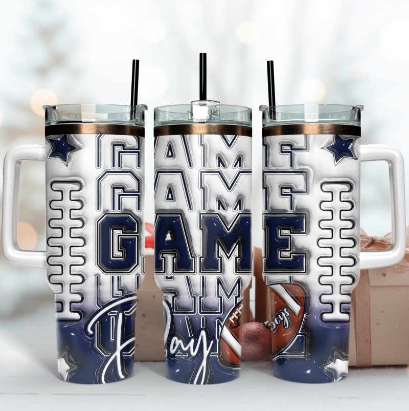 Dallas Cowboys NFL Game Day Custom Stanley Cup 40 oz 30 oz Tumbler With Handle | StormMerch