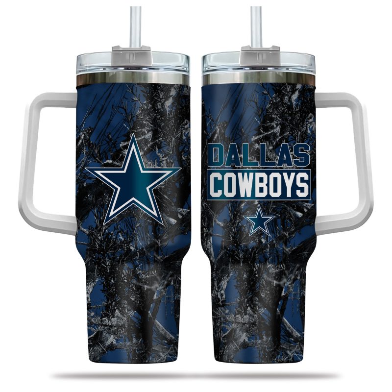 Dallas Cowboys NFL Hunting Custom Stanley Cup 40 oz 30 oz Tumbler With Handle | StormMerch