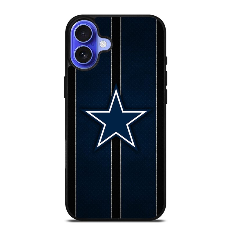 DALLAS COWBOYS NFL METAL STRIPE iPhone 16 Case Cover