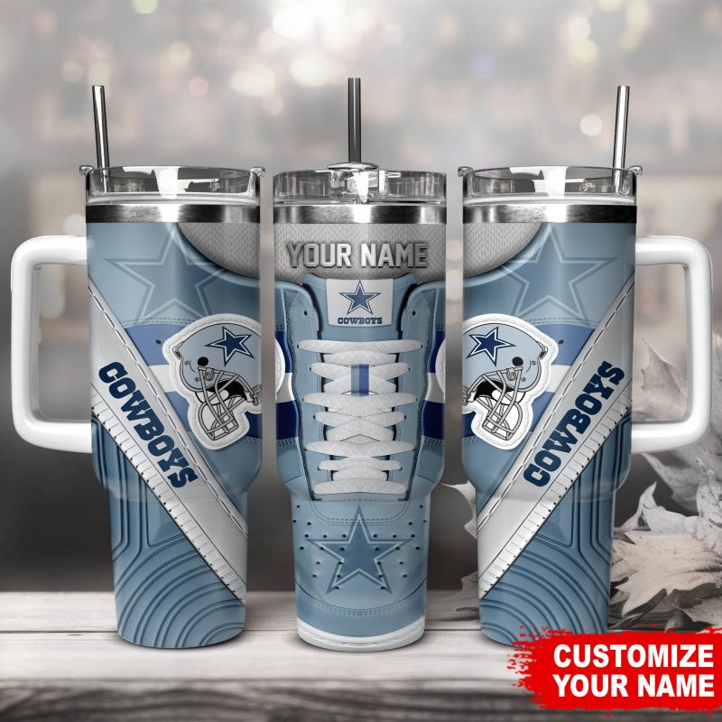 Dallas Cowboys NFL Sneaker Custom Stanley Cup 40 oz 30 oz Tumbler With Handle | StormMerch