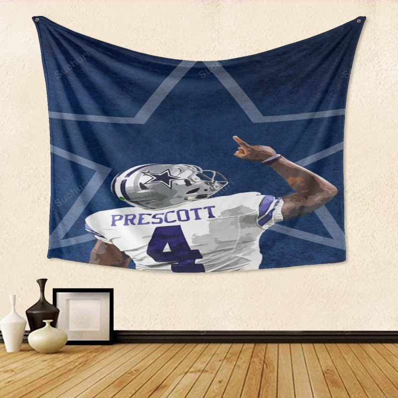 Dallas Cowboys PreScott Back Gift For Fan 3D Full Printing Tapestry