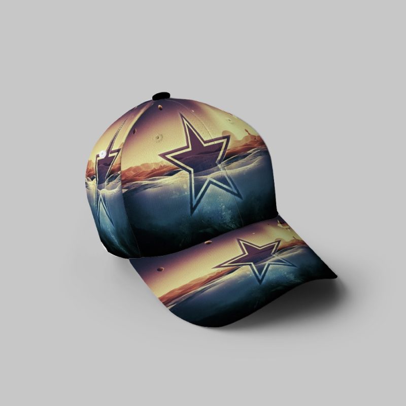 Dallas Cowboys Star Abstract 3D Printing Baseball Cap Classic Hat - Potatoke