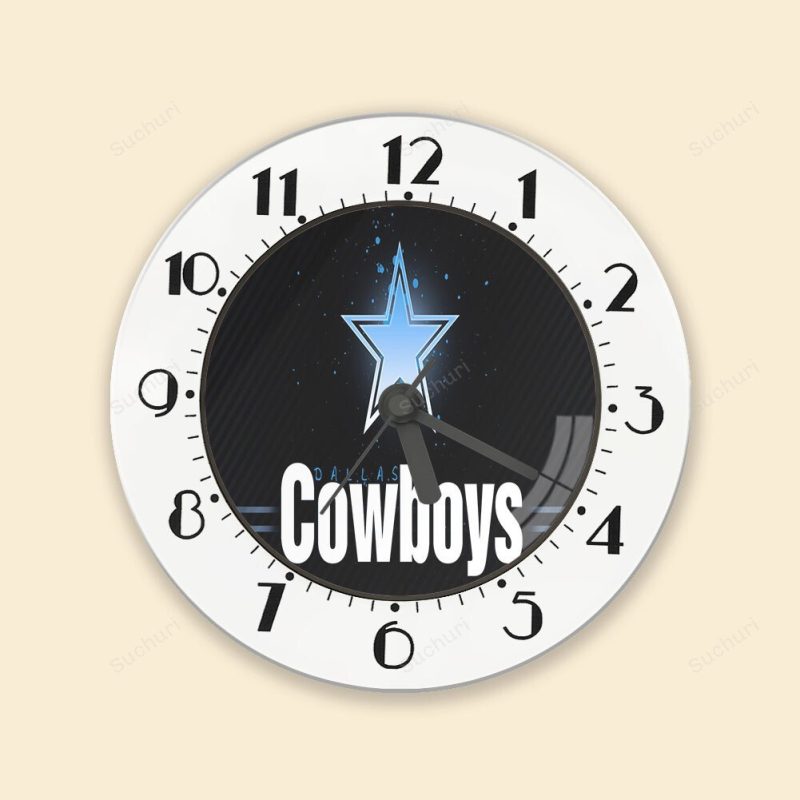 Dallas Cowboys Star Blue Light Alarm Clock